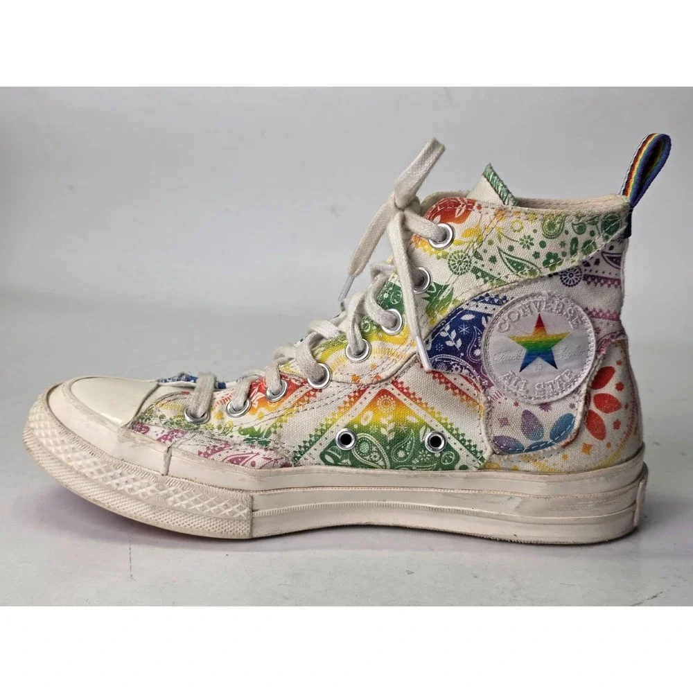 Converse Chuck Taylor 70 Men's Sneakers Size 6.5 Women's‎ 8.5 White Purple Shoes - Picture 4 of 13